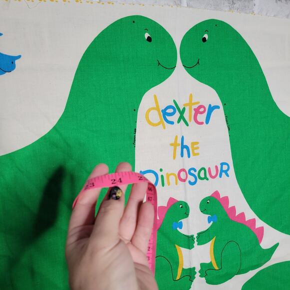 Vintage Dexter the Dinosaur DIY Fabric Panel Stuffed Animal - Picture 4 of 4